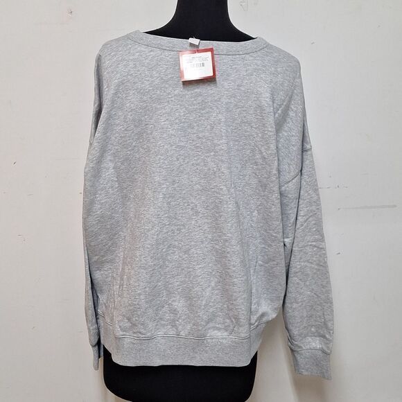 NEW! Women's "Team Holiday Spirit" Matching Christmas Sweatshirt, Gray - Picture 4 of 7